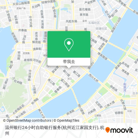 温州银行24小时自助银行服务(杭州近江家园支行)地图