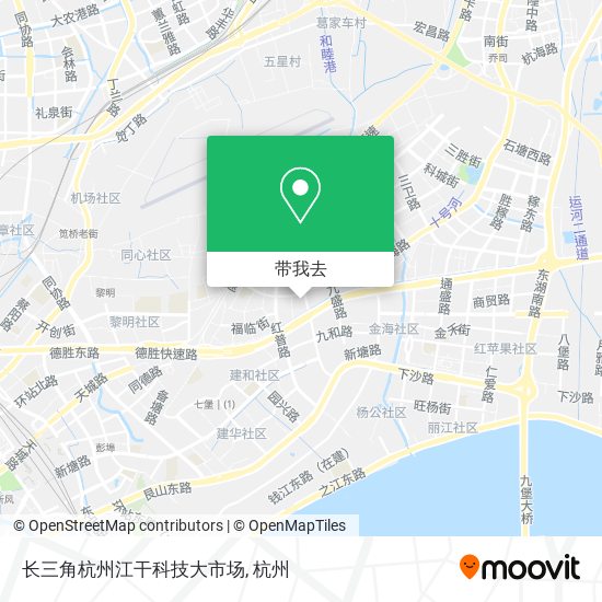 长三角杭州江干科技大市场地图