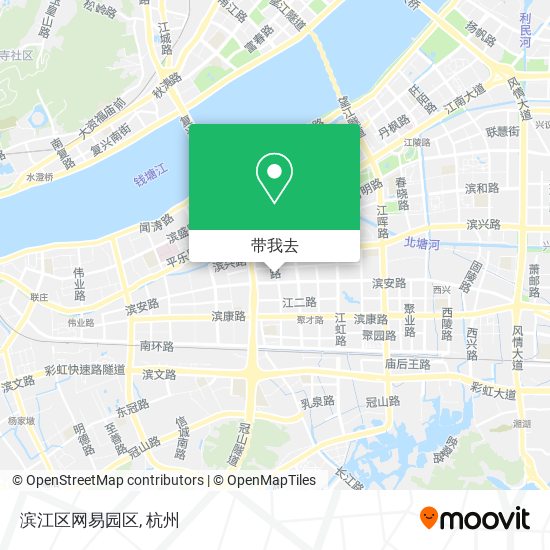 滨江区网易园区地图