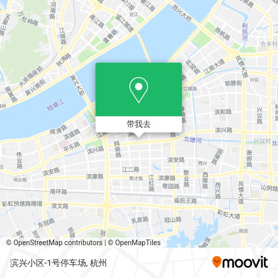 滨兴小区-1号停车场地图