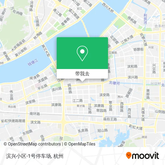 滨兴小区-1号停车场地图