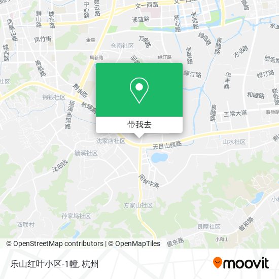 乐山红叶小区-1幢地图