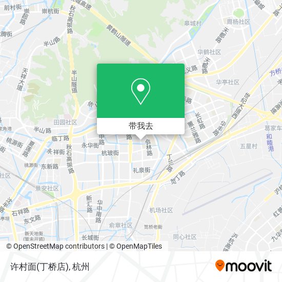 许村面(丁桥店)地图