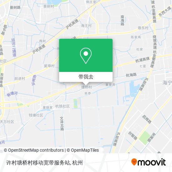 许村塘桥村移动宽带服务站地图