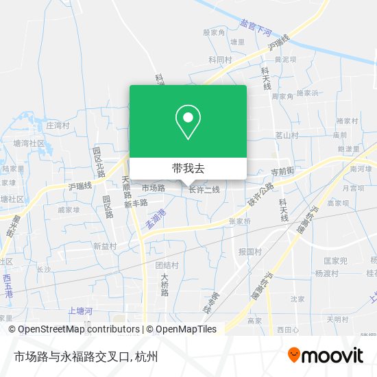 市场路与永福路交叉口地图