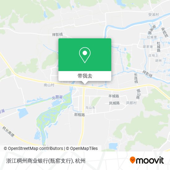 浙江稠州商业银行(瓶窑支行)地图