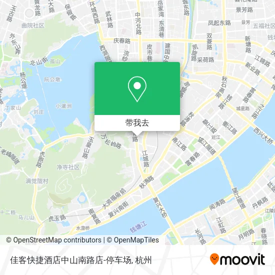 佳客快捷酒店中山南路店-停车场地图