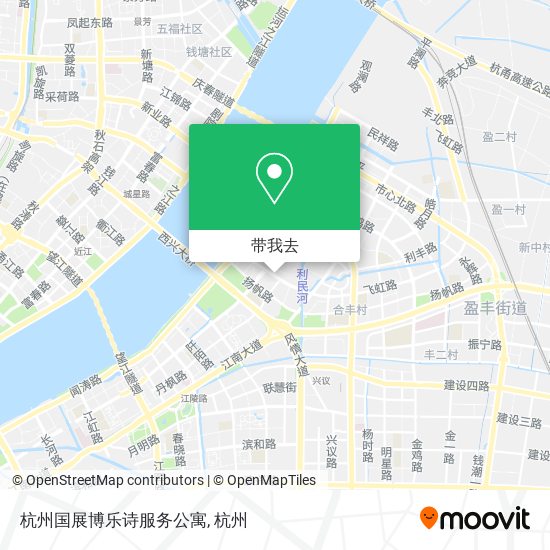 杭州国展博乐诗服务公寓地图