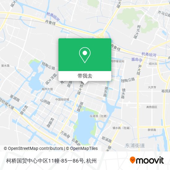 柯桥国贸中心中区11幢-85一86号地图