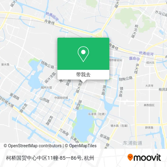 柯桥国贸中心中区11幢-85一86号地图