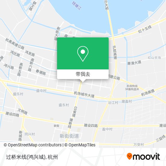 过桥米线(鸿兴城)地图