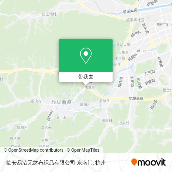 临安易洁无纺布织品有限公司-东南门地图