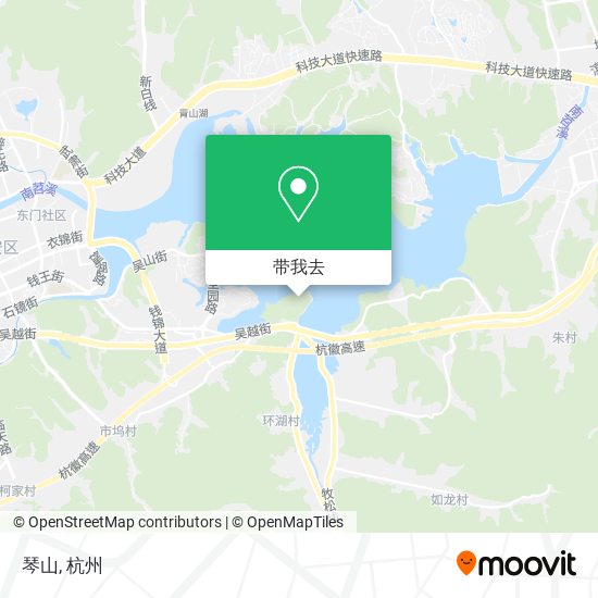 琴山地图