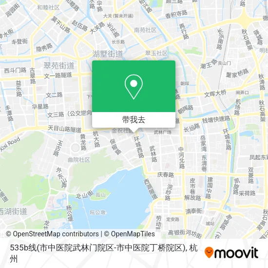 535b线(市中医院武林门院区-市中医院丁桥院区)地图
