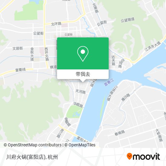 川府火锅(富阳店)地图