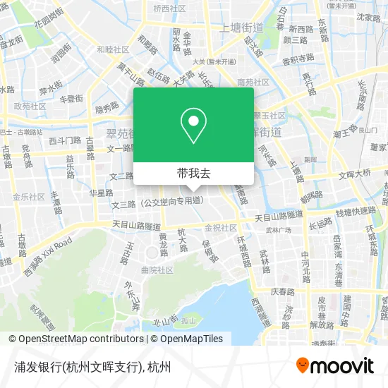 浦发银行(杭州文晖支行)地图