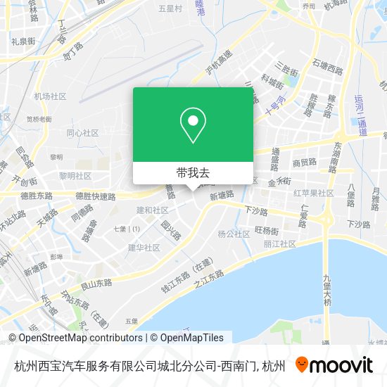 杭州西宝汽车服务有限公司城北分公司-西南门地图