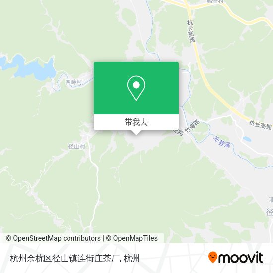 杭州余杭区径山镇连街庄茶厂地图