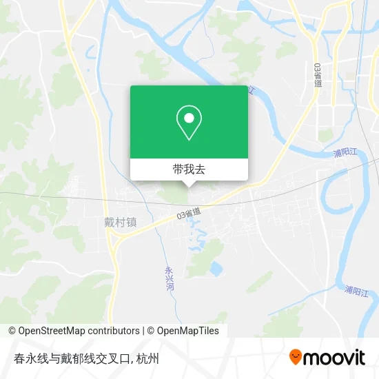 春永线与戴郁线交叉口地图