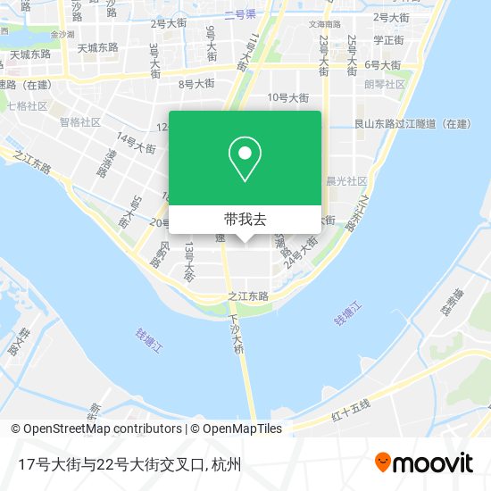 17号大街与22号大街交叉口地图