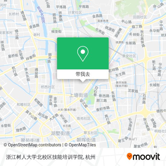 浙江树人大学北校区技能培训学院地图