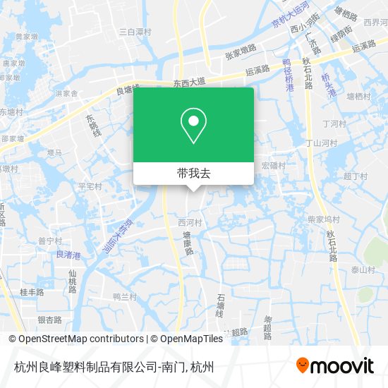 杭州良峰塑料制品有限公司-南门地图