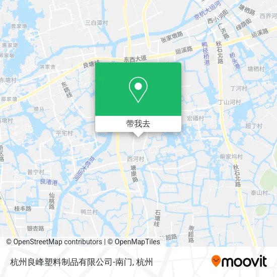 杭州良峰塑料制品有限公司-南门地图