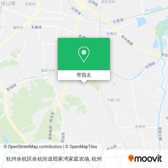 杭州余杭区余杭街道郎家湾家庭农场地图