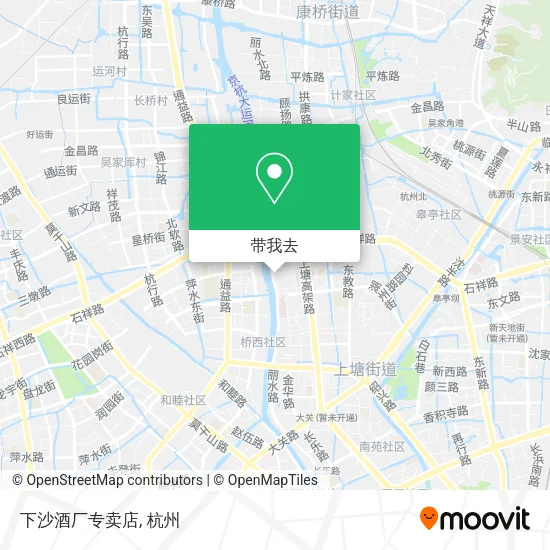 下沙酒厂专卖店地图