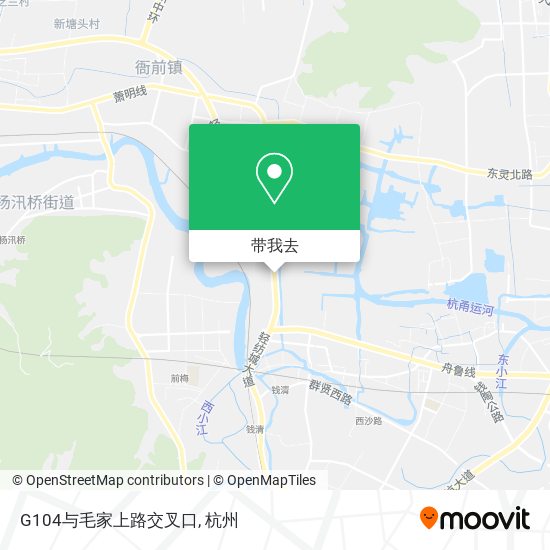 G104与毛家上路交叉口地图