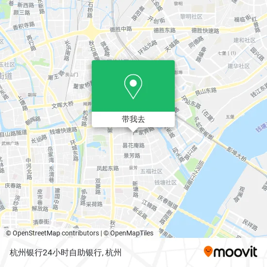 杭州银行24小时自助银行地图