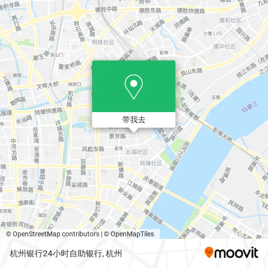杭州银行24小时自助银行地图
