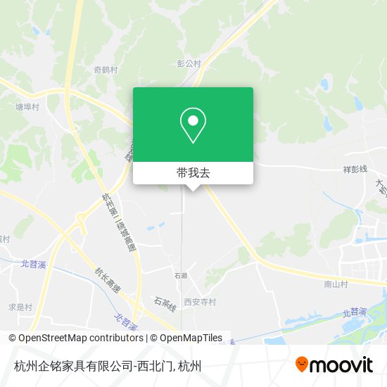 杭州企铭家具有限公司-西北门地图