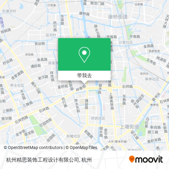 杭州精思装饰工程设计有限公司地图