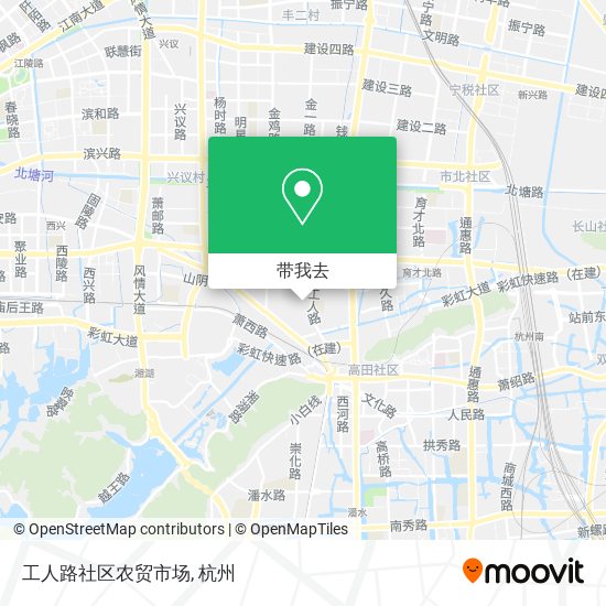 工人路社区农贸市场地图