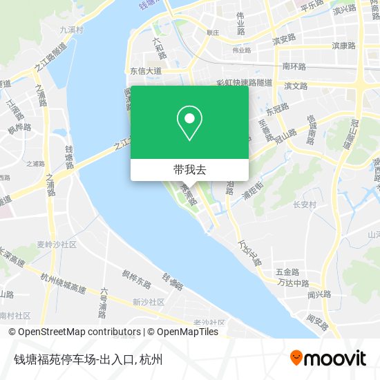 钱塘福苑停车场-出入口地图
