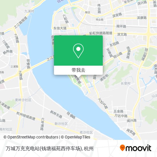 万城万充充电站(钱塘福苑西停车场)地图
