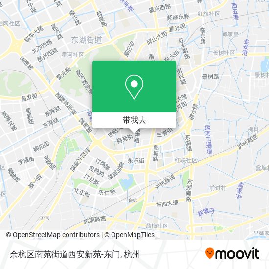 余杭区南苑街道西安新苑-东门地图