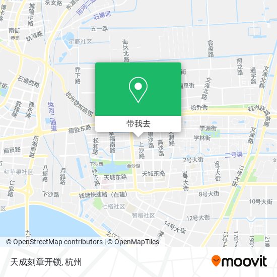 天成刻章开锁地图
