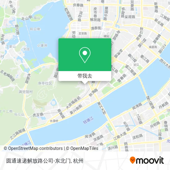 圆通速递解放路公司-东北门地图