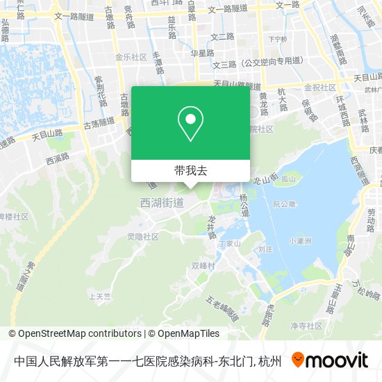 中国人民解放军第一一七医院感染病科-东北门地图
