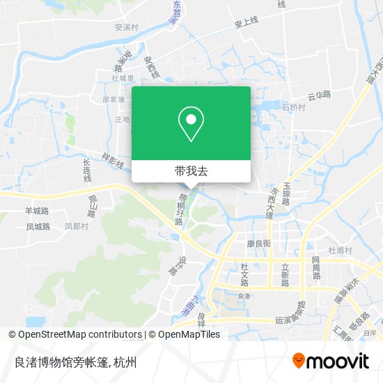 良渚博物馆旁帐篷地图