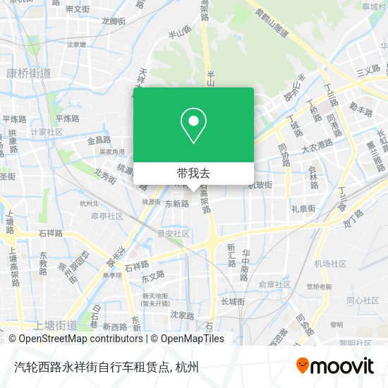 汽轮西路永祥街自行车租赁点地图
