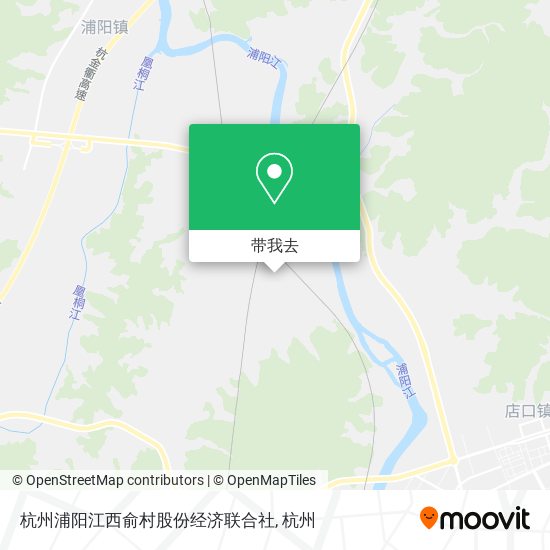 杭州浦阳江西俞村股份经济联合社地图