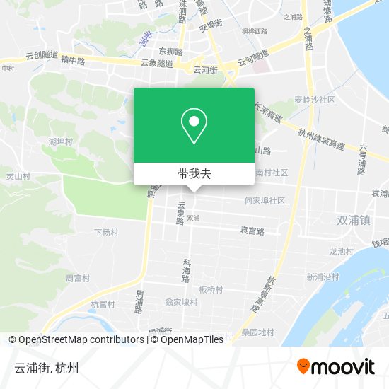云浦街地图