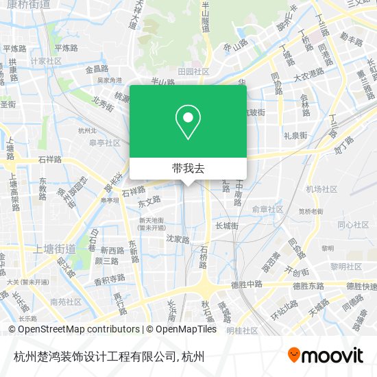 杭州楚鸿装饰设计工程有限公司地图