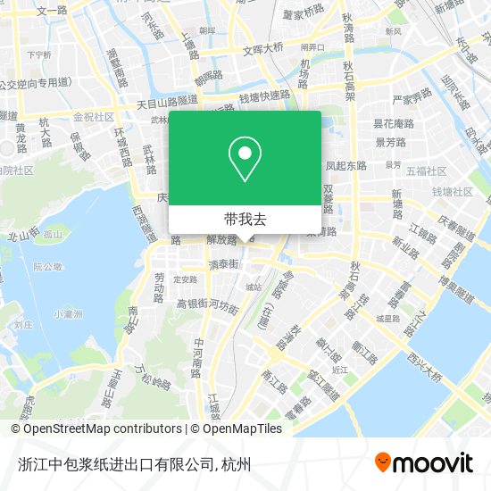 浙江中包浆纸进出口有限公司地图