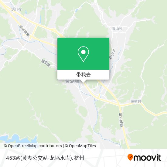 453路(黄湖公交站-龙坞水库)地图