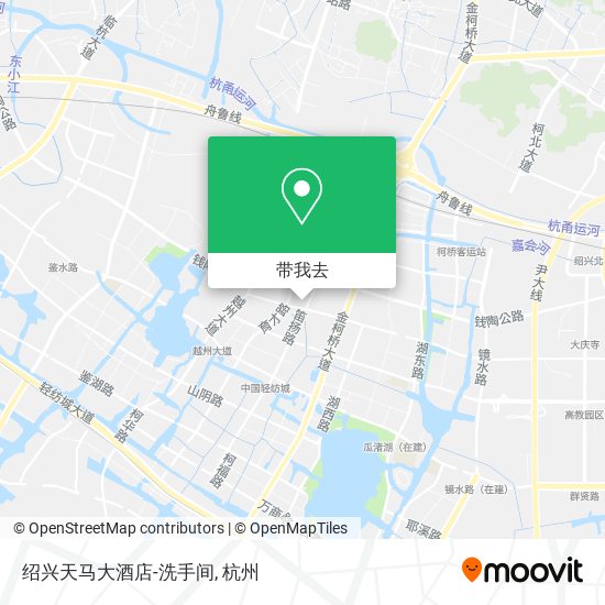 绍兴天马大酒店-洗手间地图