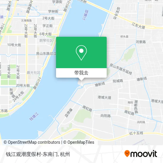 钱江观潮度假村-东南门地图